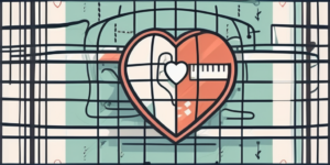 A safety net underneath a symbolic representation of healthcare symbols such as a stethoscope
